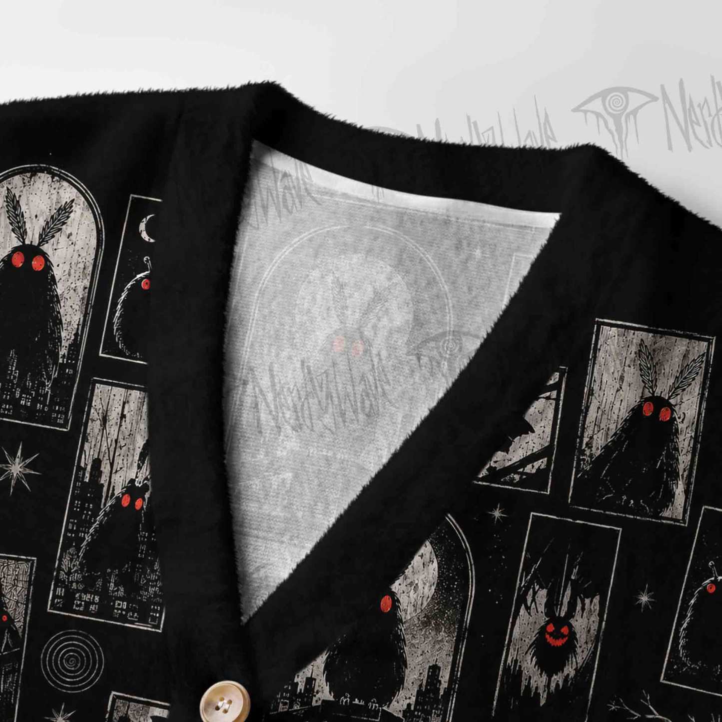 Shadows of Mothman Women's Cardigan Sweater