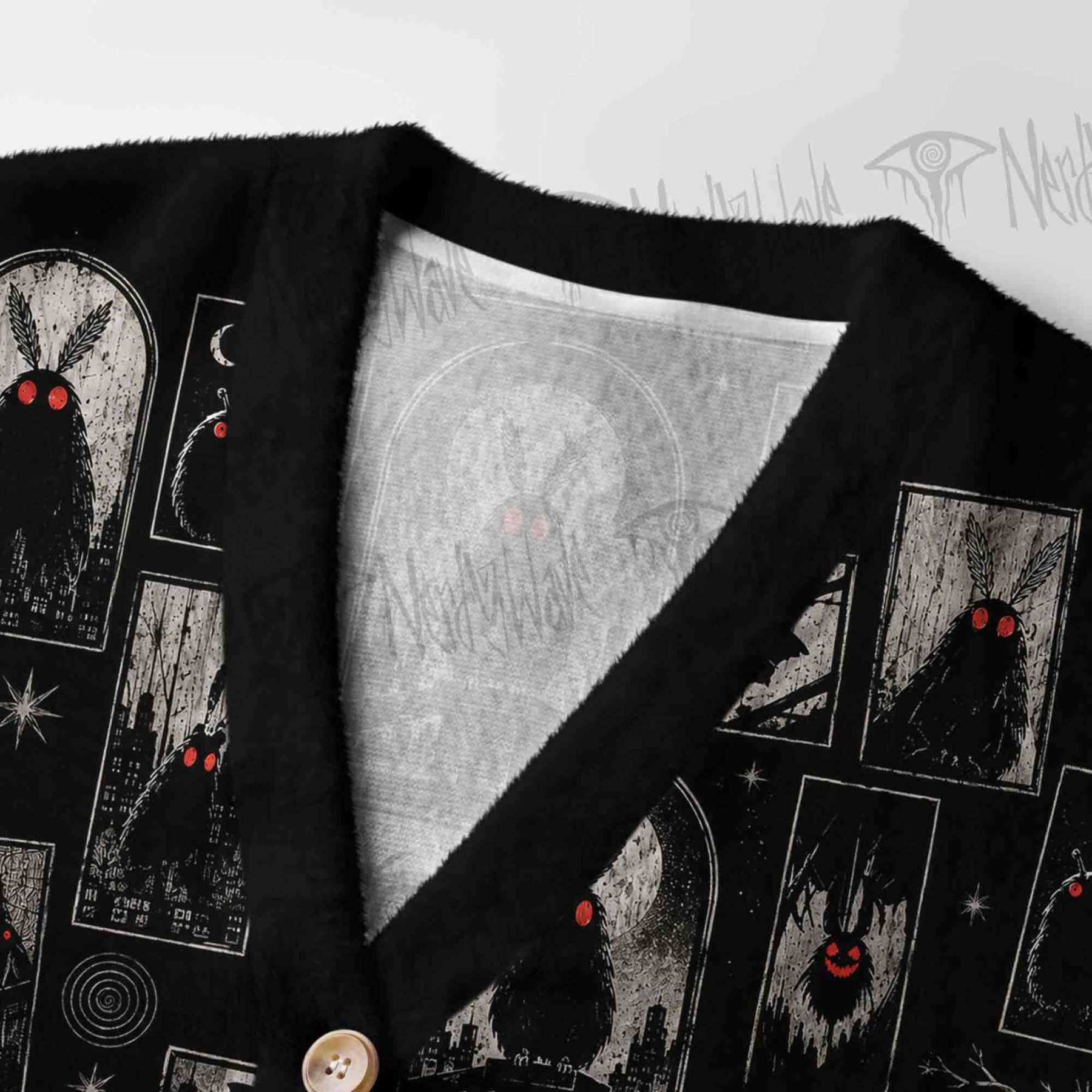 Shadows of Mothman Women's Cardigan Sweater