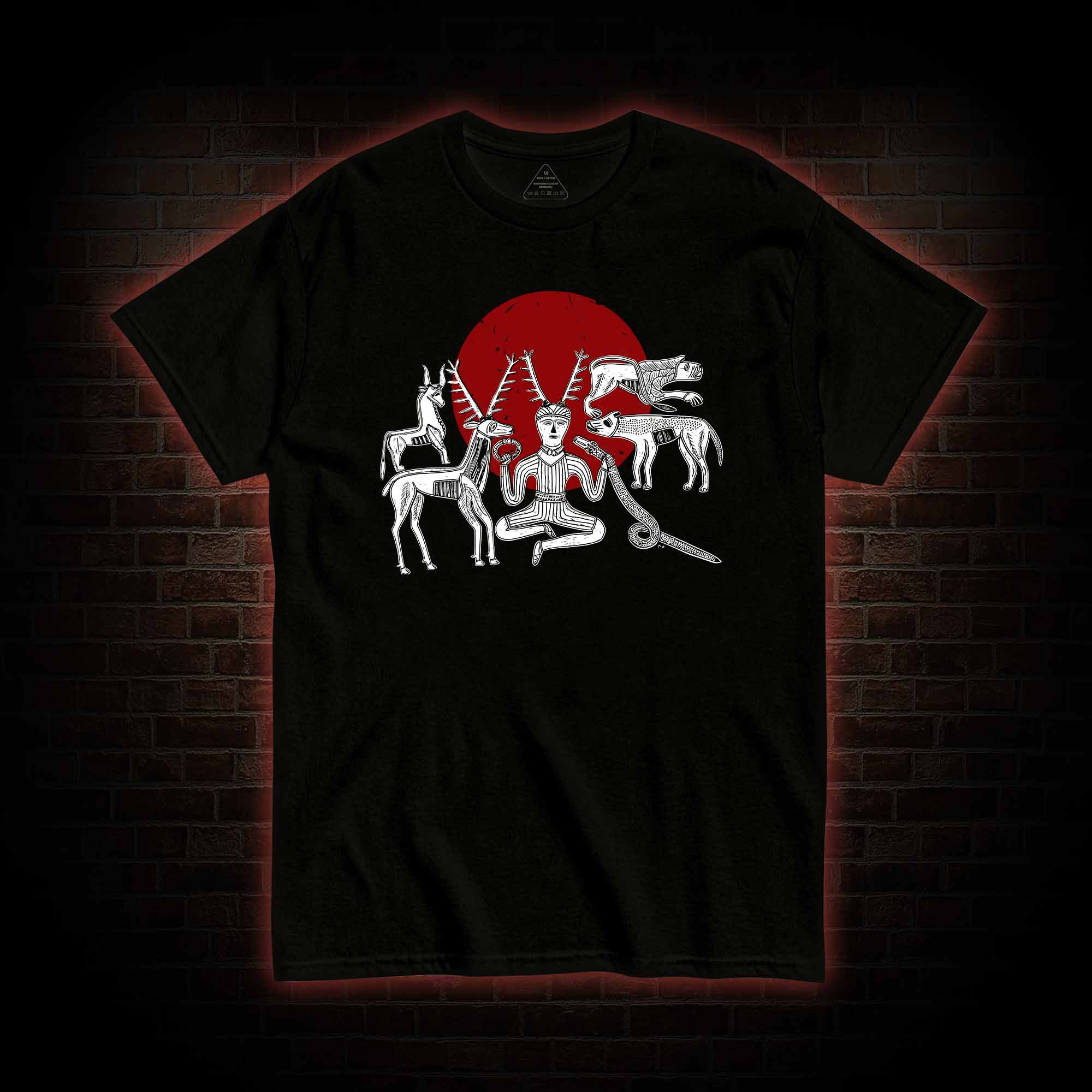 Cernunnos Horned God Halo T-shirt