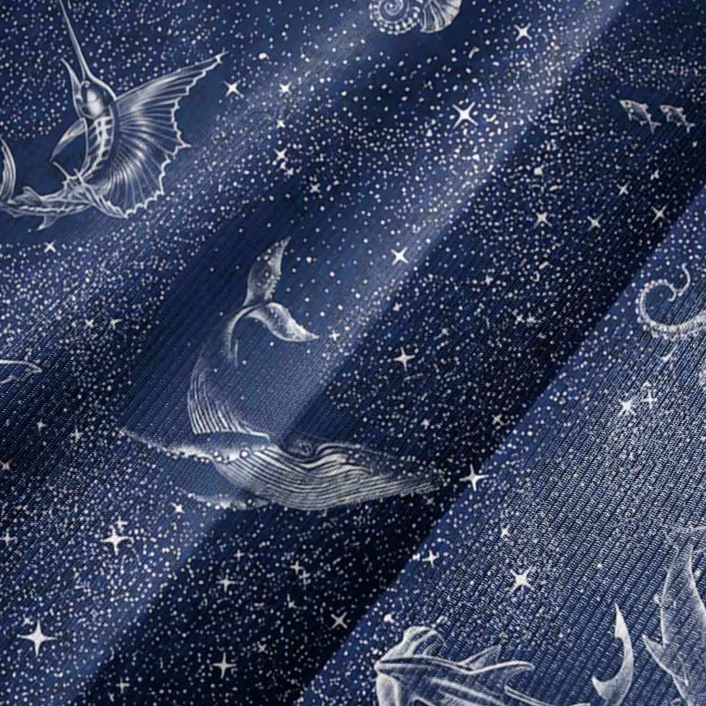 Deep Sea Jellyfish Bell-sleeve Handkerchief-hem Dress