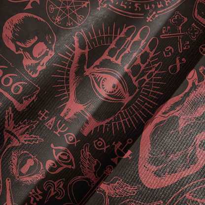Occultism Cotton Bell-sleeve Handkerchief-hem Dress
