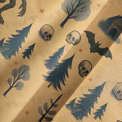 Wendigo in the Forest Bell-sleeve Handkerchief-hem Dress