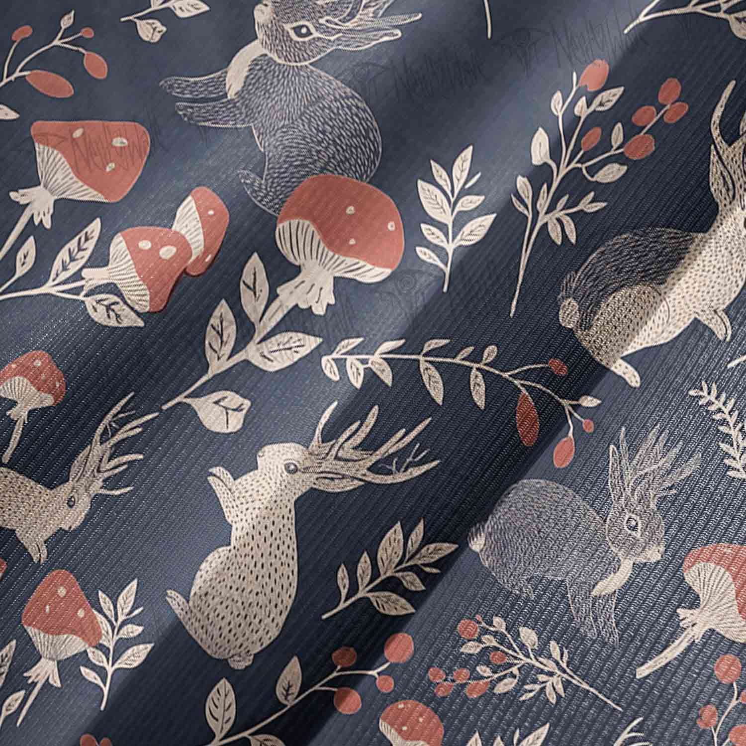 Jackalope Bell-sleeve Handkerchief-hem Dress