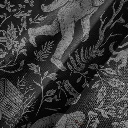 Cryptid Forest Bell-sleeve Handkerchief-hem Dress