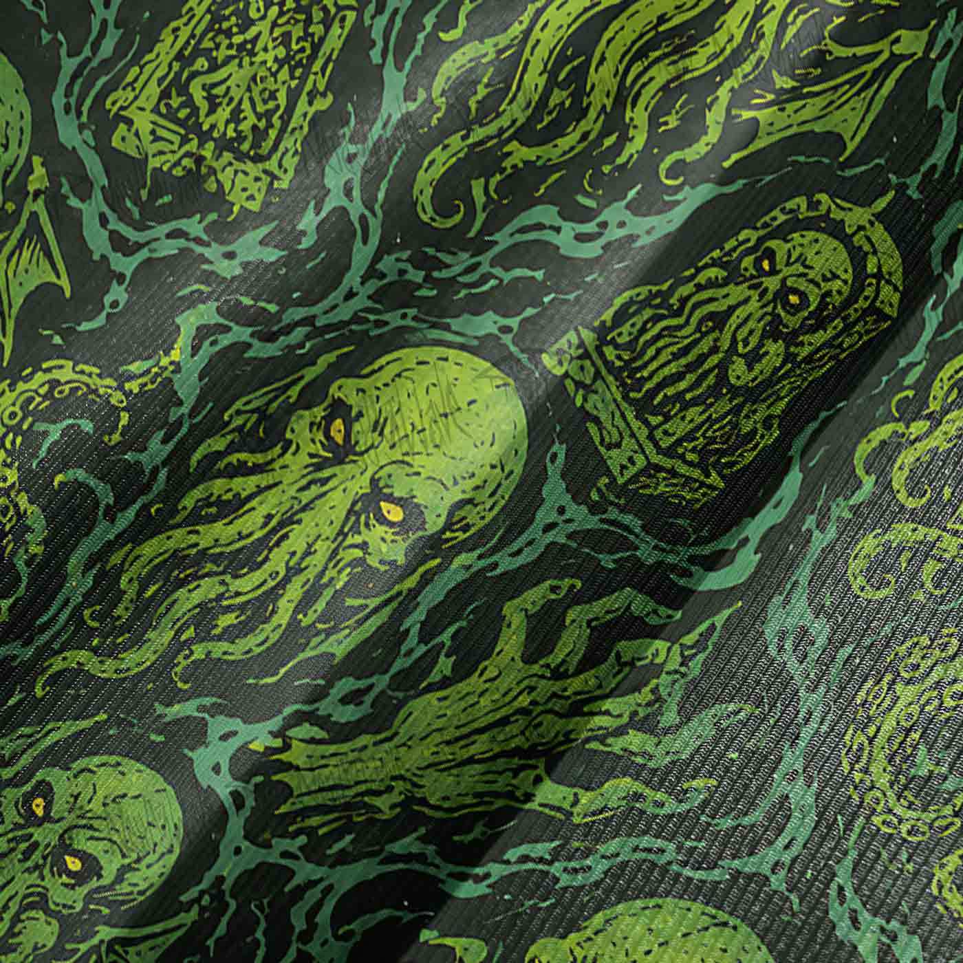 Cthulhu Mythos Bell-sleeve Handkerchief-hem Dress