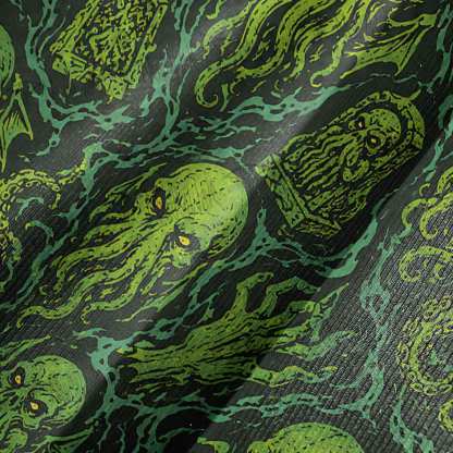 Cthulhu Mythos Bell-sleeve Handkerchief-hem Dress