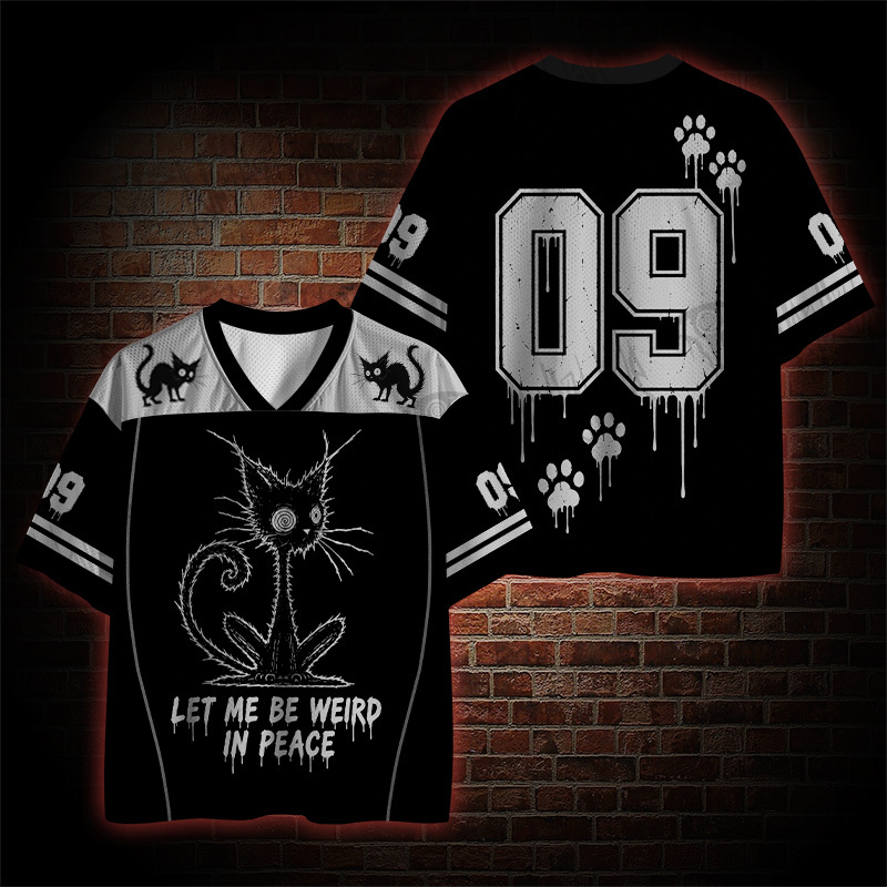 Let Me be Weird in Peace Mesh Jersey
