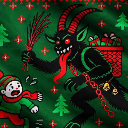 Merry Krampus Ugly Sweatshirts