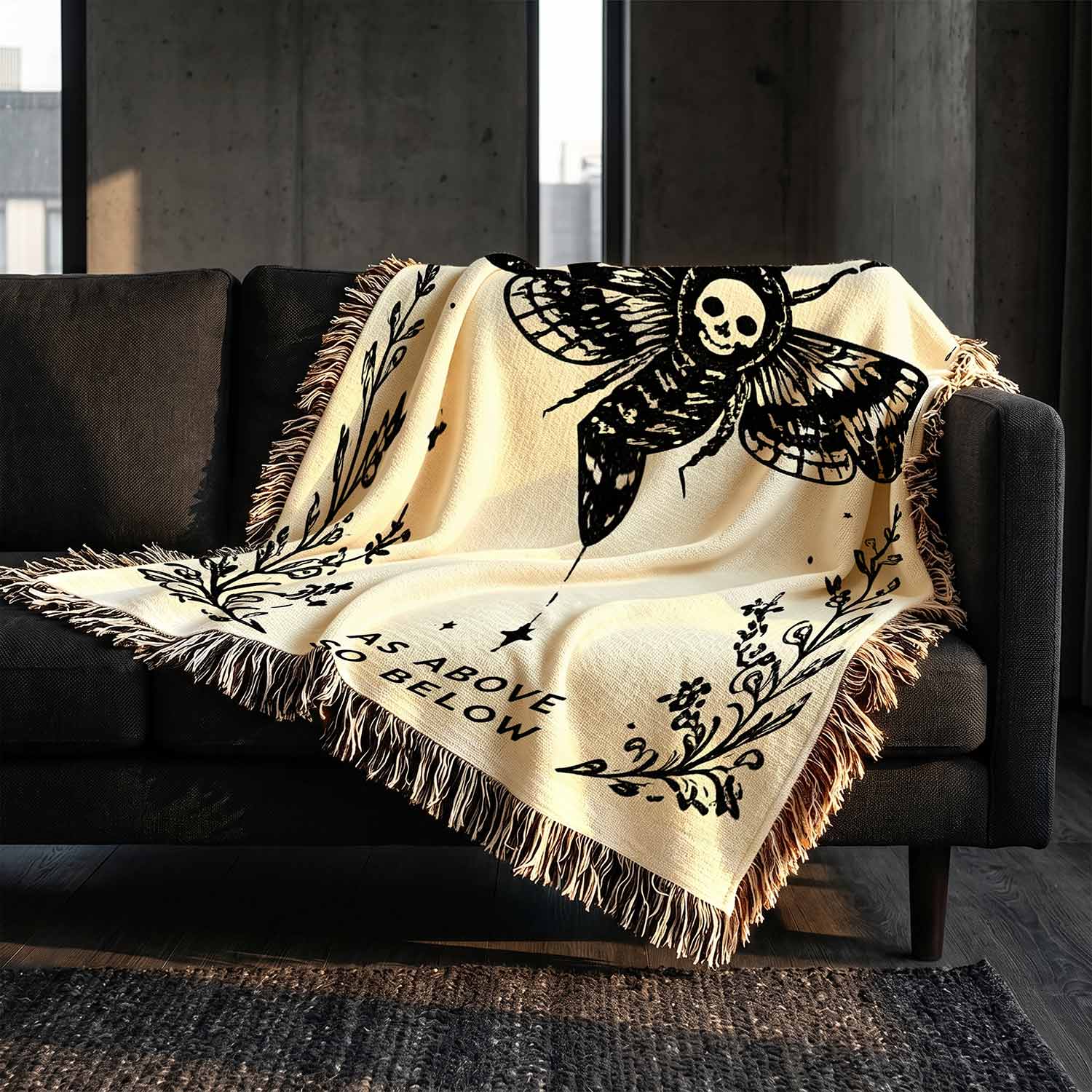 As above So Below Woven Throw Blanket