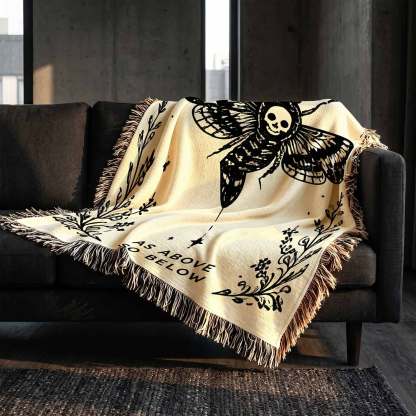 As above So Below Woven Throw Blanket