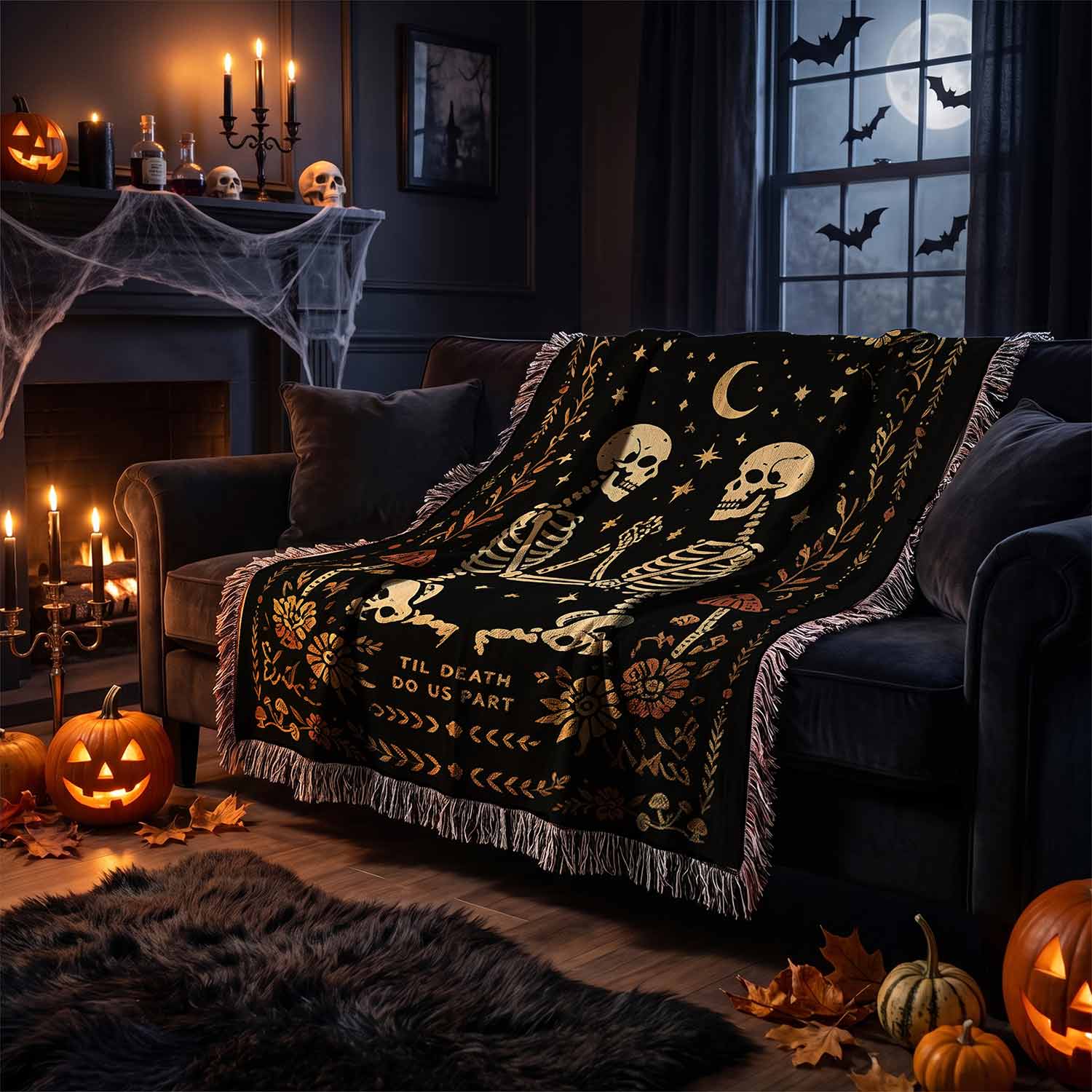 Til Death do Us Part Woven Throw Blanket