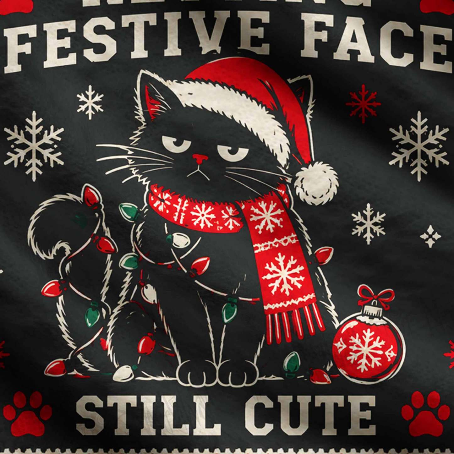 Resting Festive Face Still Cute Ugly Sweatshirts