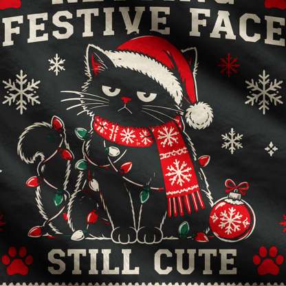 Resting Festive Face Still Cute Ugly Sweatshirts