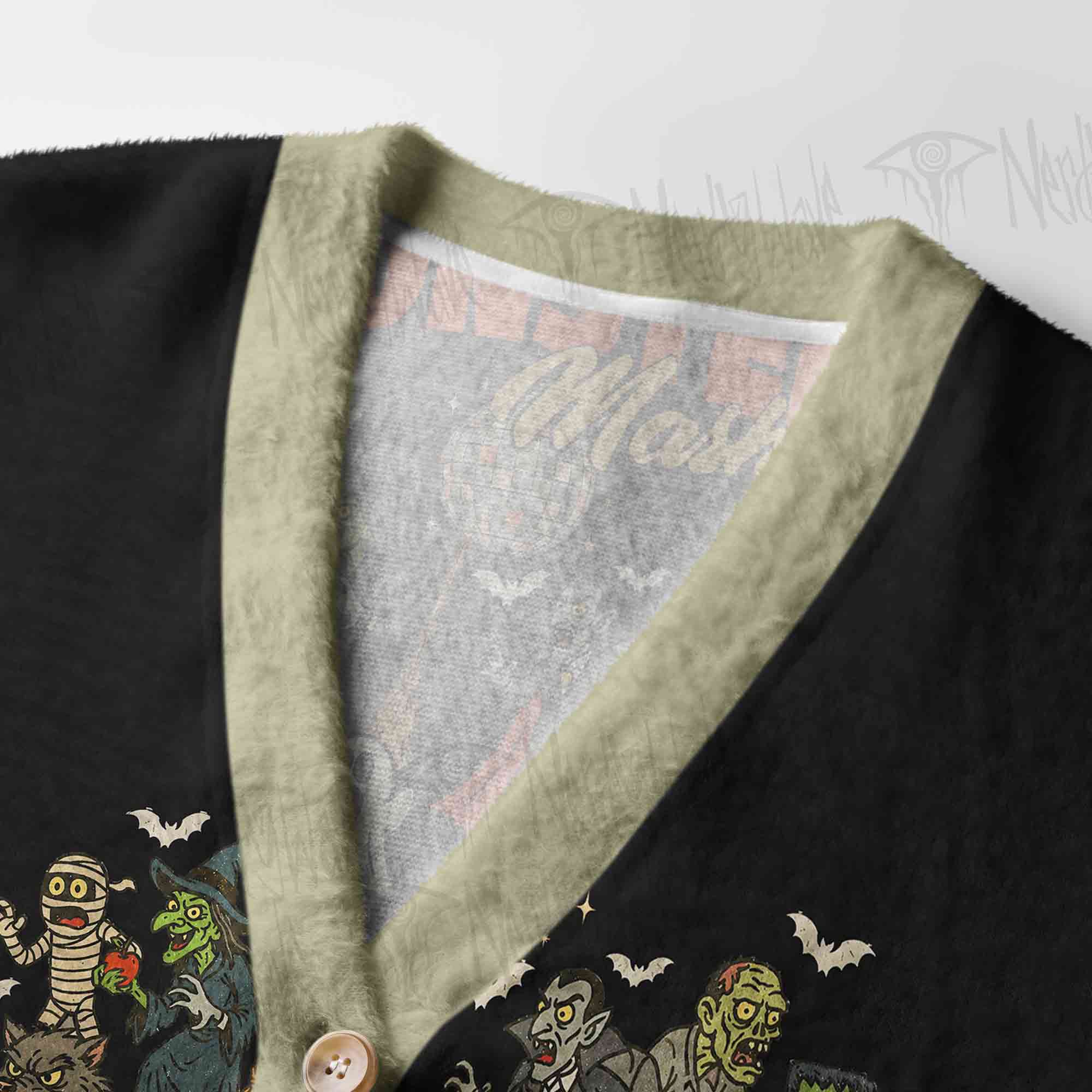 Dancing Monsters Women's Cardigan Sweater
