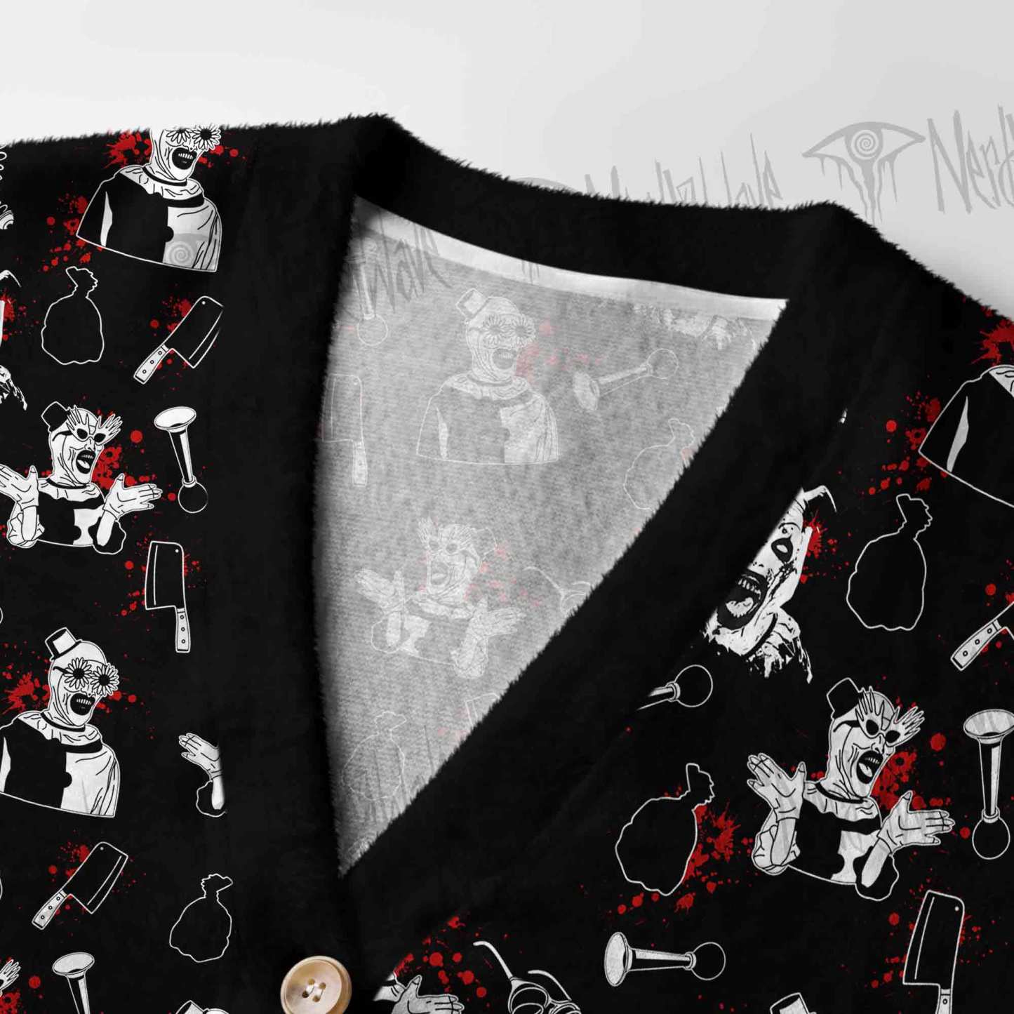Horror Clown Women's Cardigan Sweater