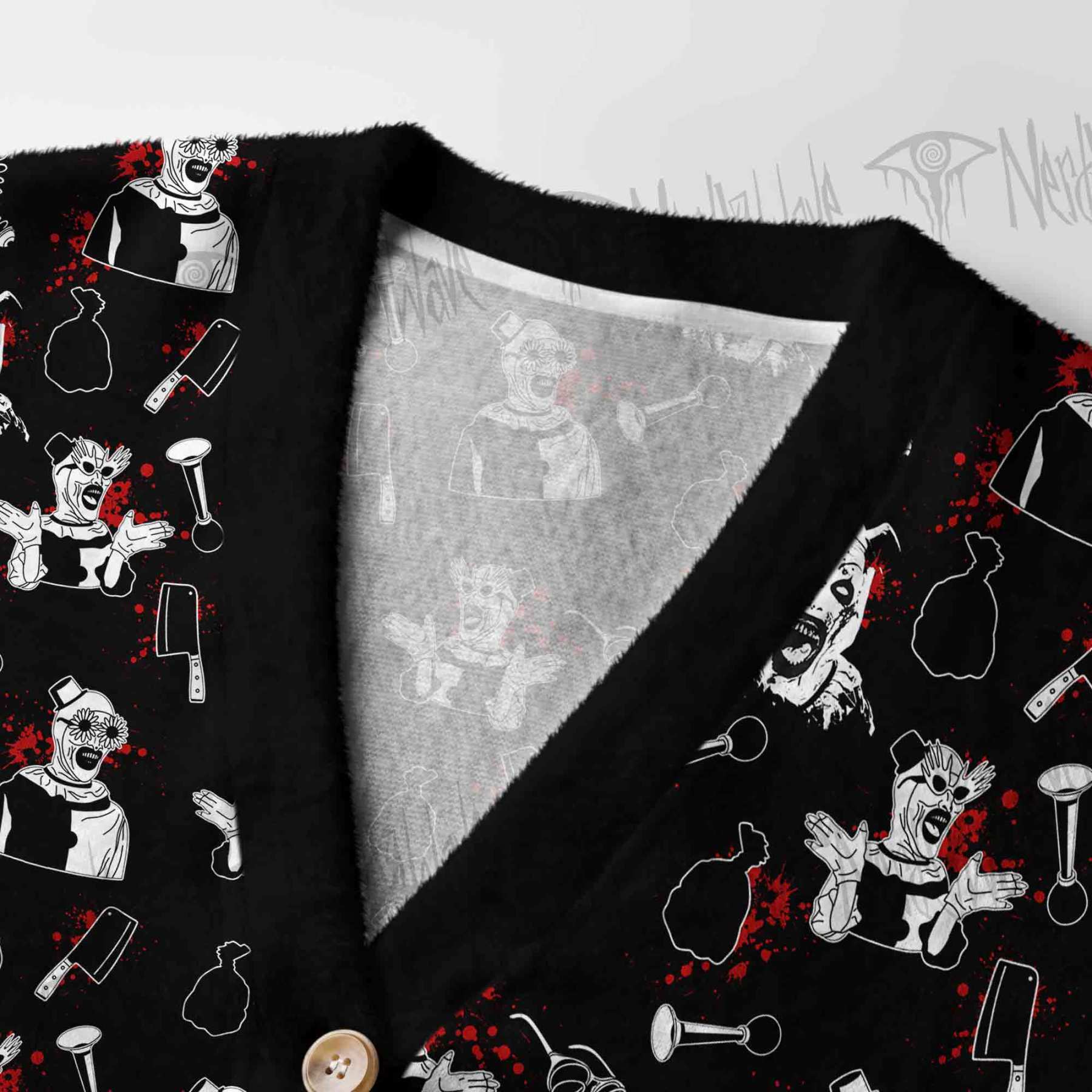 Horror Clown Women's Cardigan Sweater