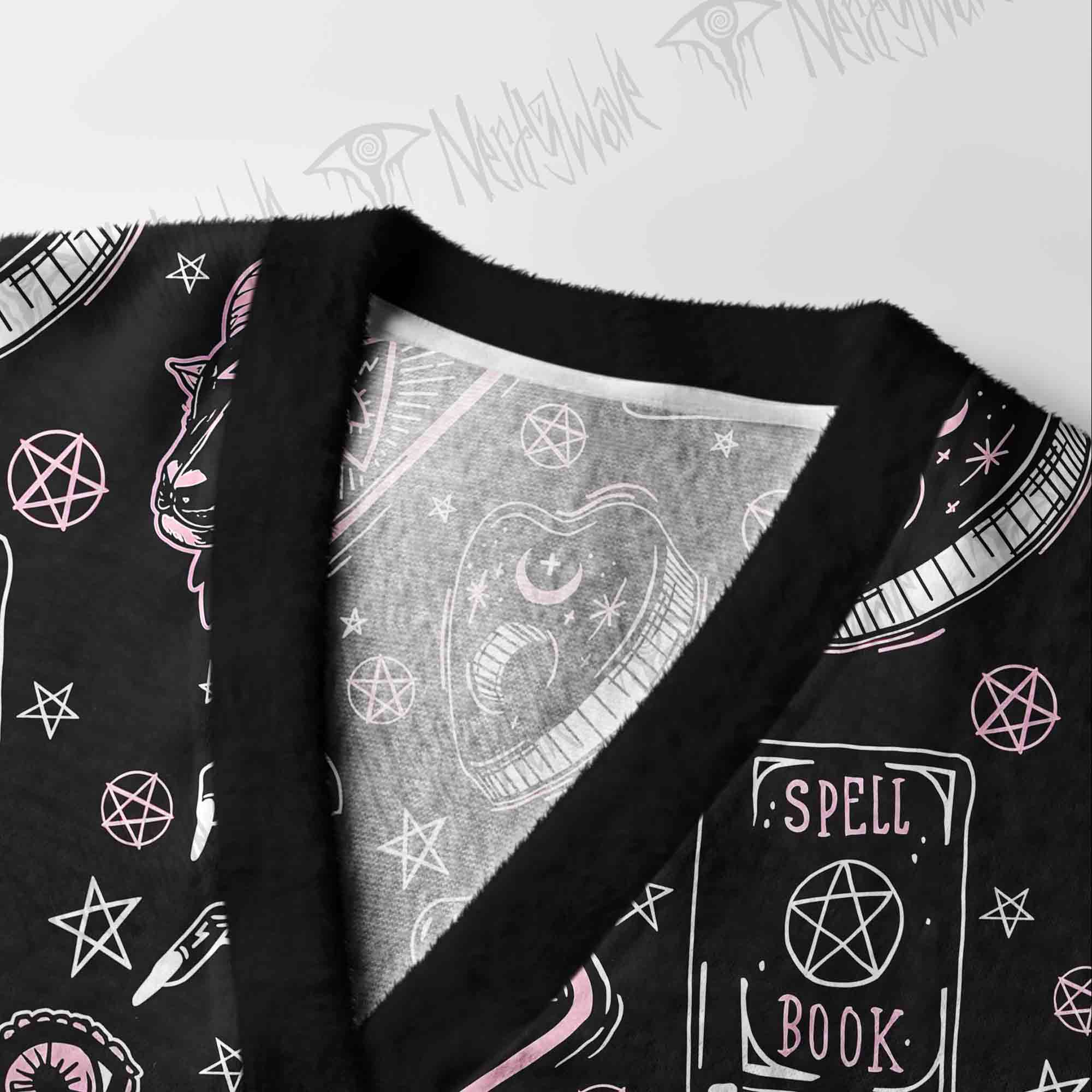 Pink Occult Ritual Cardigan Sweater