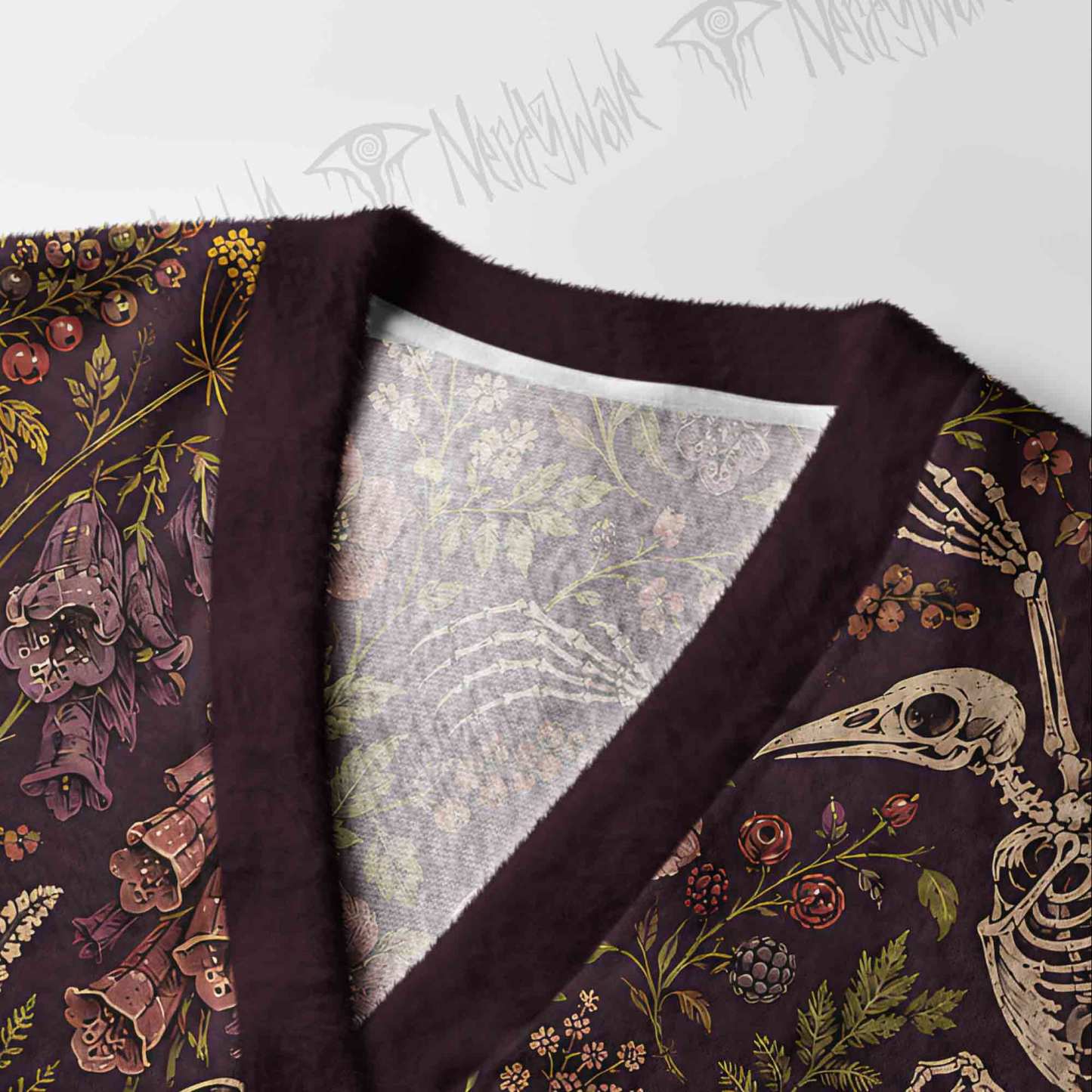 Burgundy Afterlife Cardigan Sweater