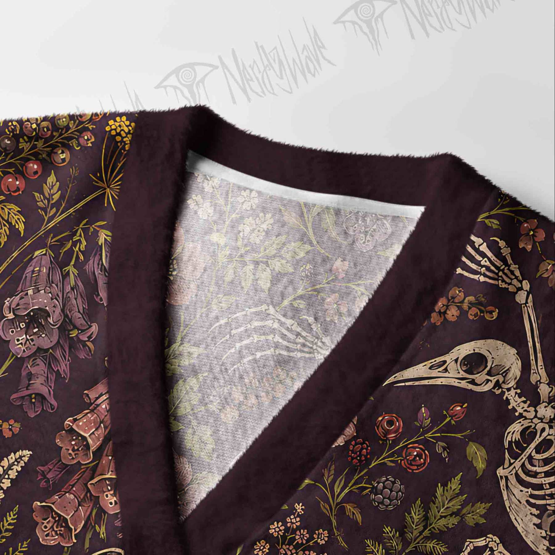 Burgundy Afterlife Cardigan Sweater