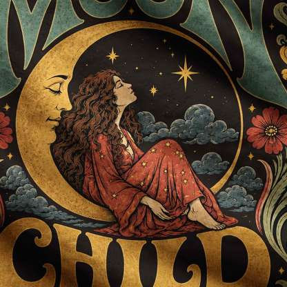 Vintage Moon Child Ugly Sweatshirts