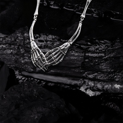 Skeleton Hand Collar Necklace