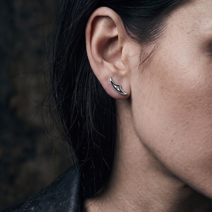 Shadow Crest Earrings