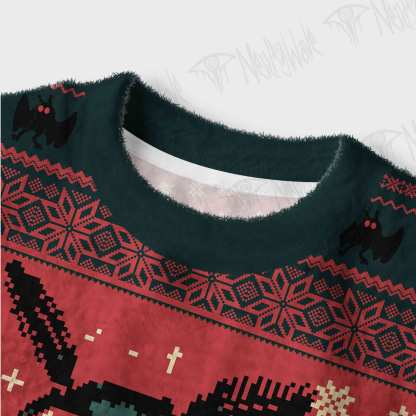 Mothman Women's Cropped Ugly Sweatshirt