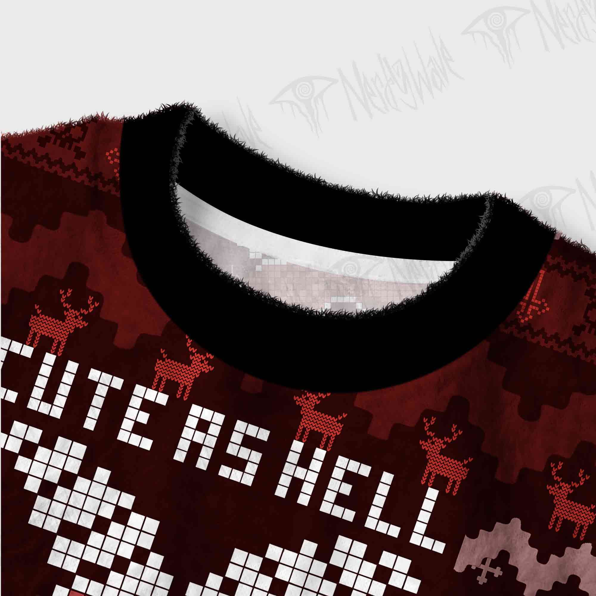 Cute as Hell Women's Cropped Ugly Sweatshirt