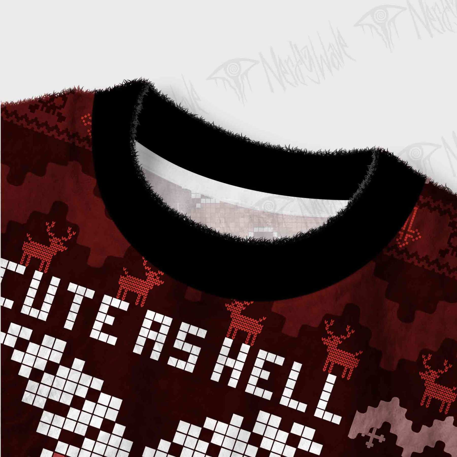 Cute as Hell Women's Cropped Ugly Sweatshirt