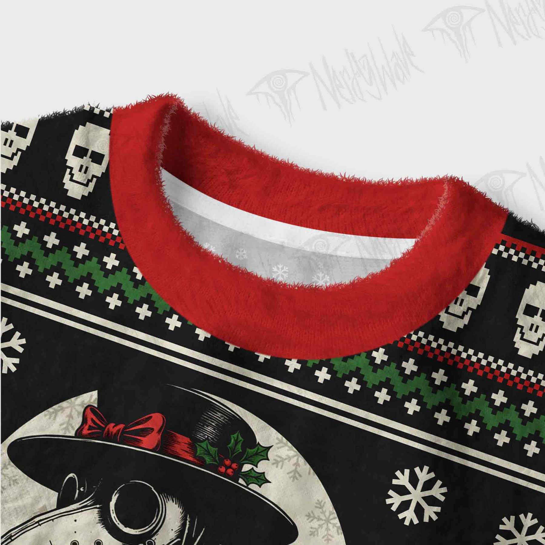 Merry Plaguemas Women's Cropped Ugly Sweatshirt