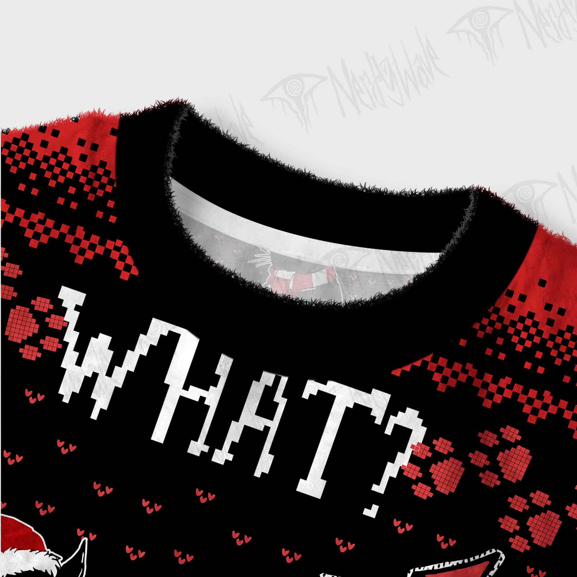 What? What? Women's Cropped Ugly Sweatshirt
