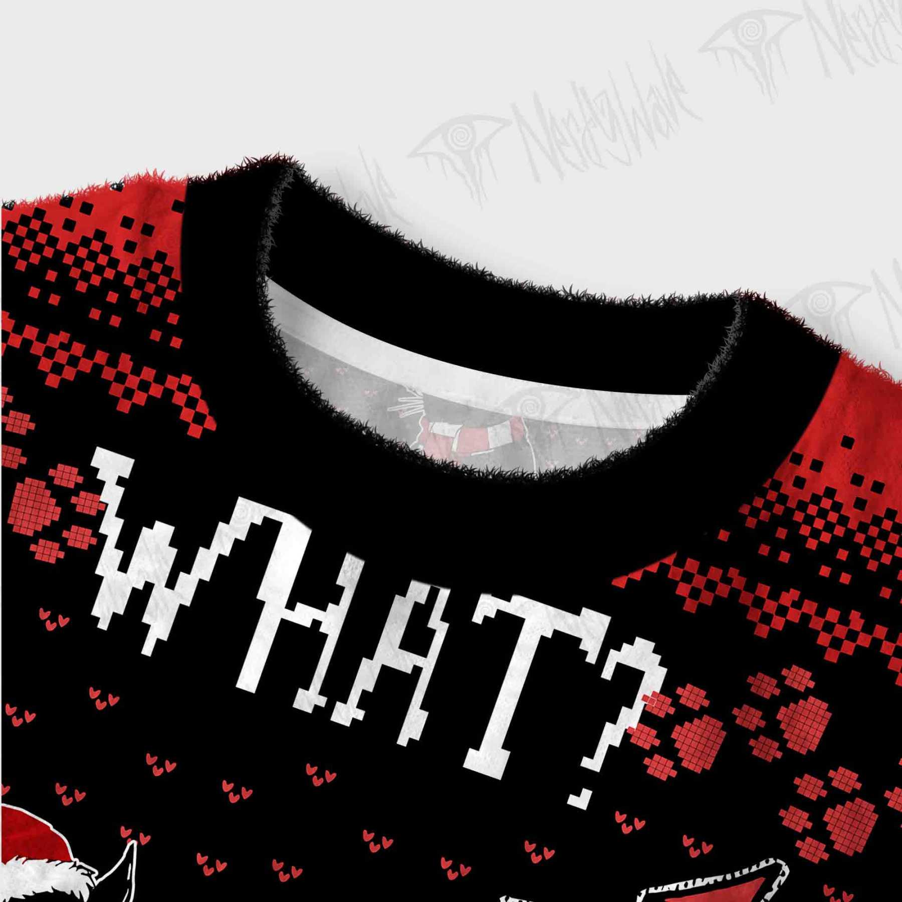 What? What? Women's Cropped Ugly Sweatshirt