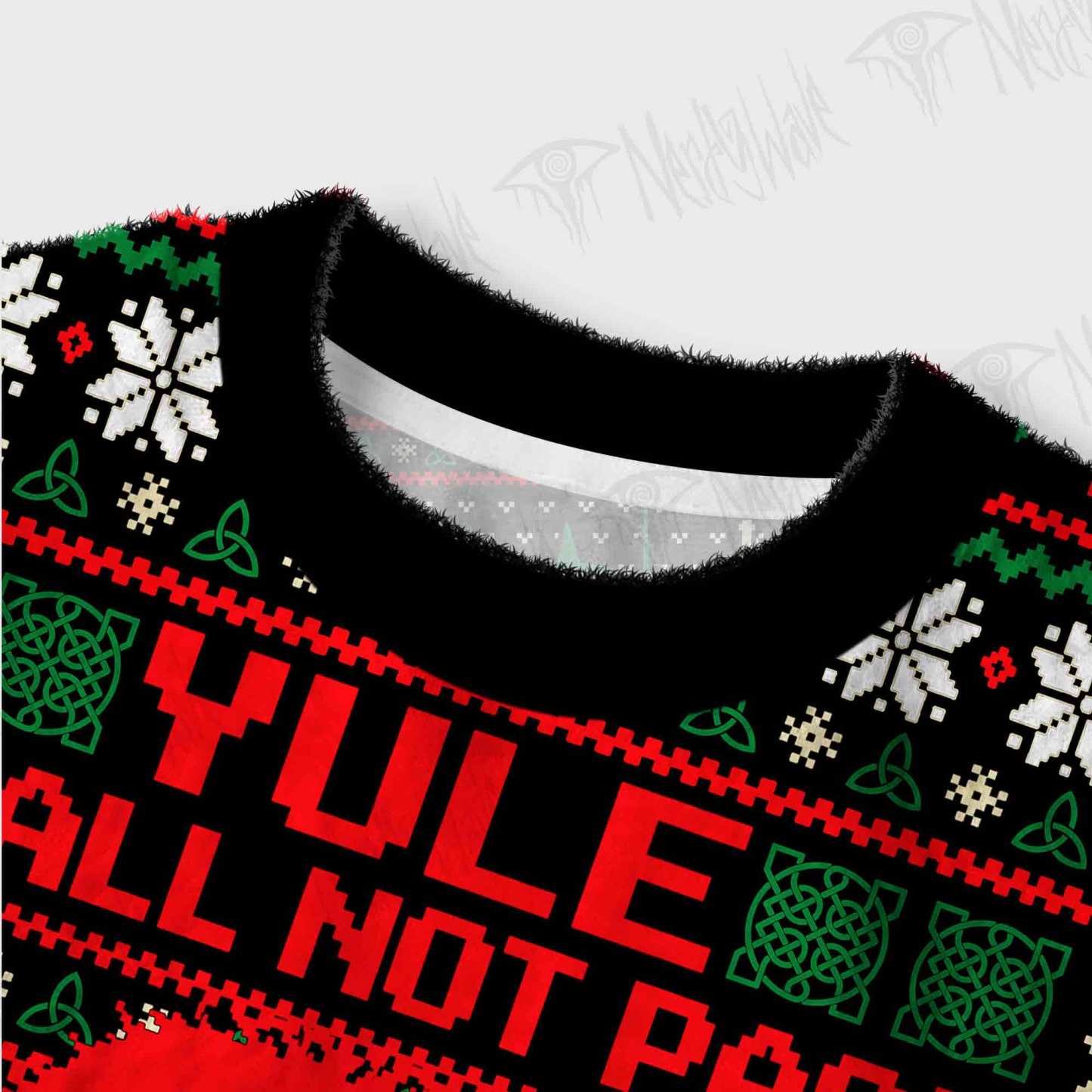 Yule Shall Not Pass Women's Cropped Ugly Sweatshirt