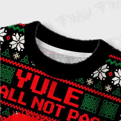 Yule Shall Not Pass Women's Cropped Ugly Sweatshirt