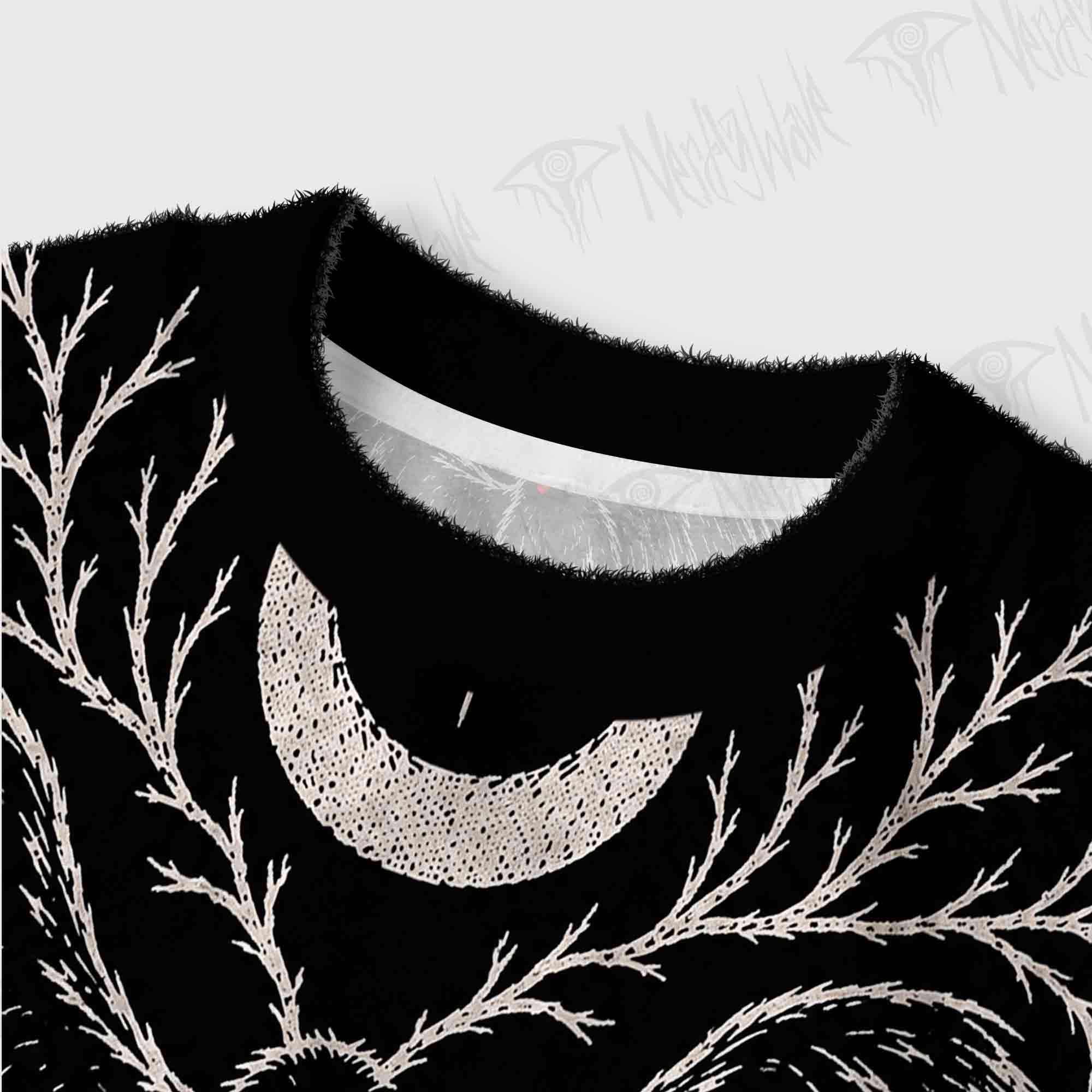 Nightmare Mothman Women's Cropped Ugly Sweatshirt