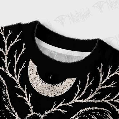 Nightmare Mothman Women's Cropped Ugly Sweatshirt