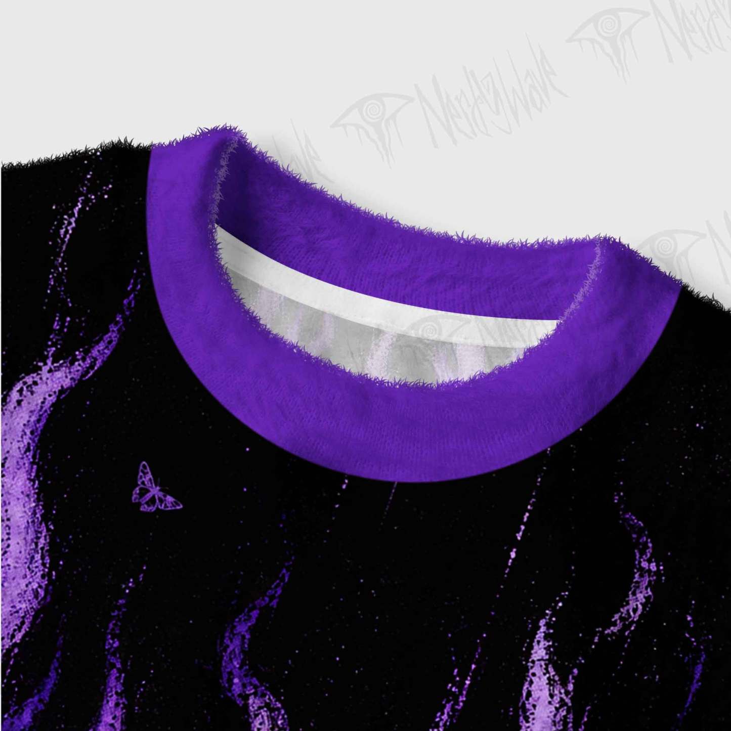 Violet Hellfire Women's Cropped Ugly Sweatshirt