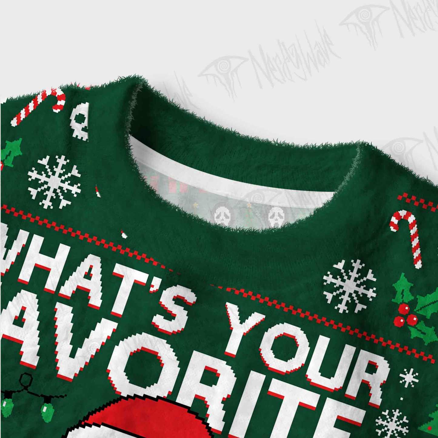 Favorite Holiday Movie Women's Cropped Ugly Sweatshirt