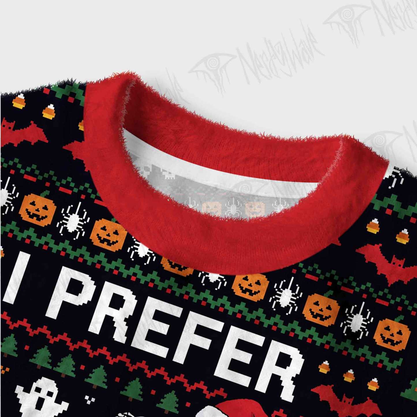 Prefer Halloween Women's Cropped Ugly Sweatshirt