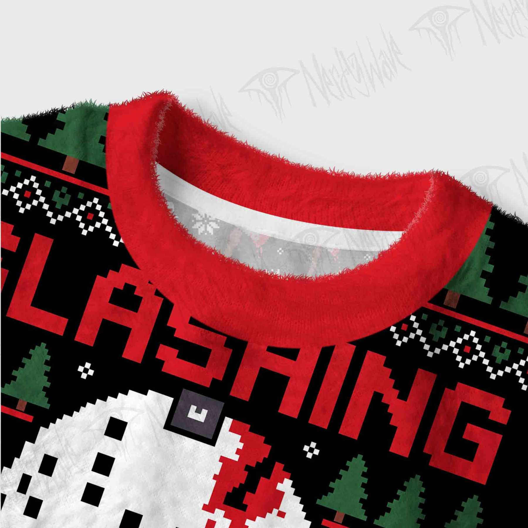 Slashing Through Snow Women's Cropped Ugly Sweatshirt