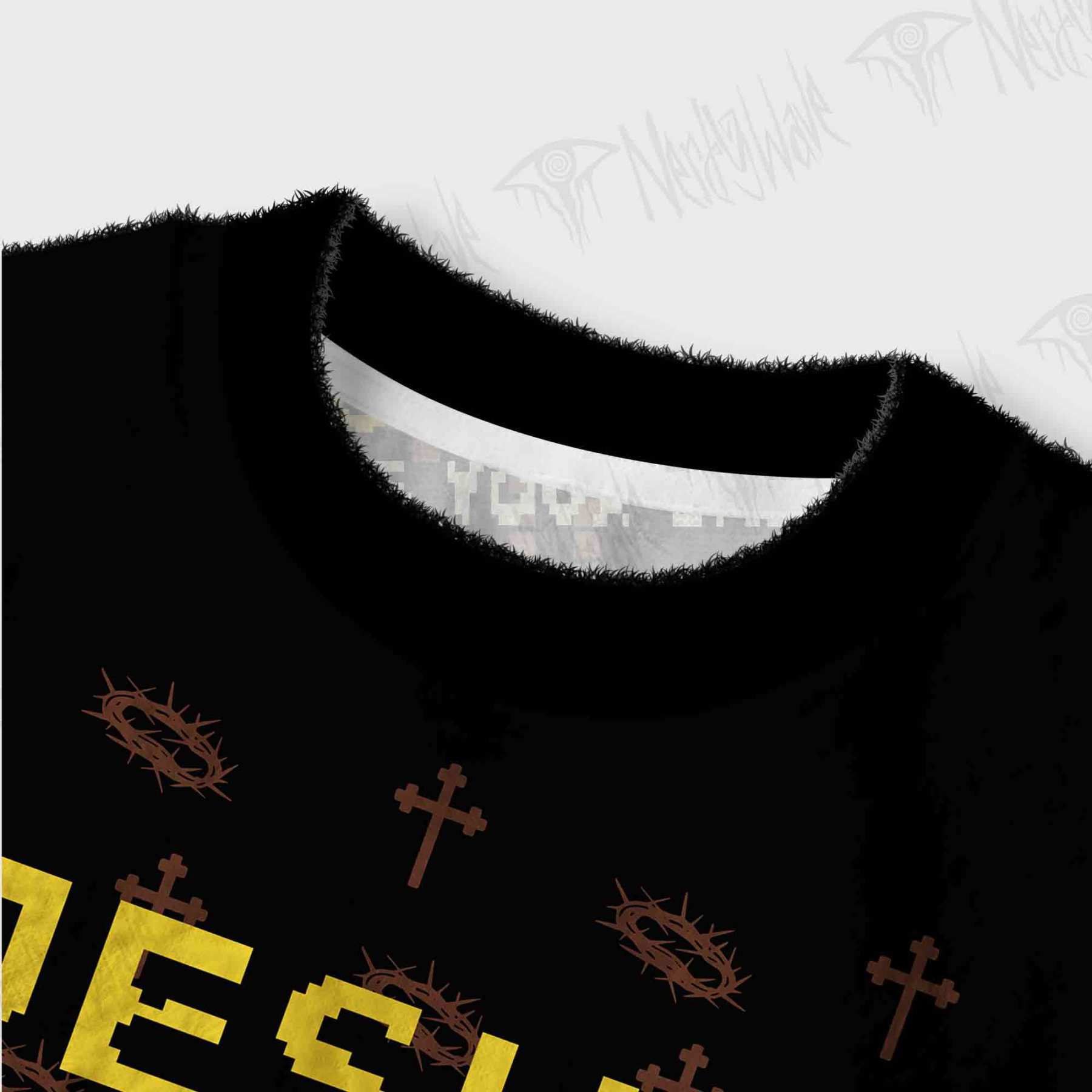 Jesus has Your Back Women's Cropped Ugly Sweatshirt