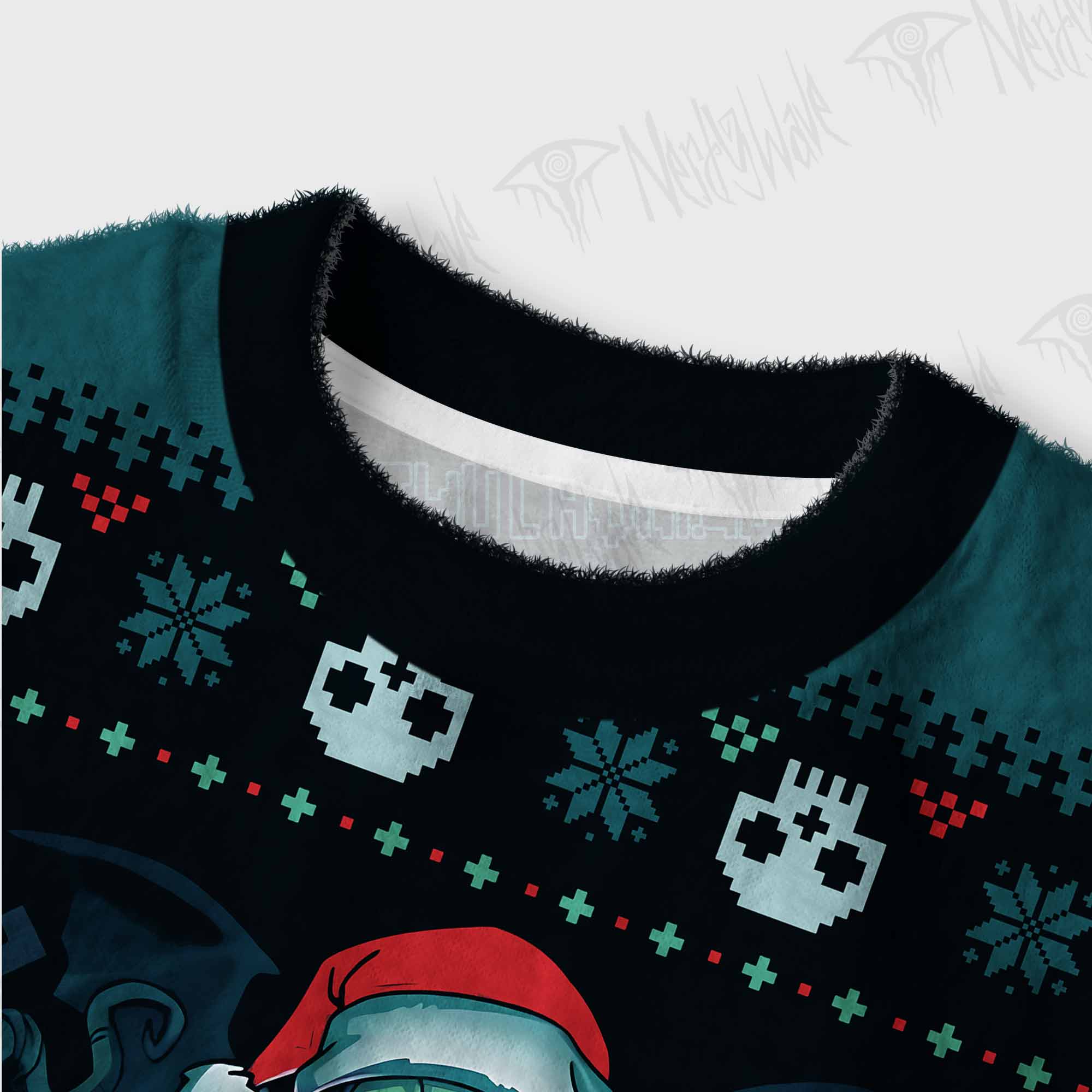 Merry Cthulhumas Women's Cropped Ugly Sweatshirt
