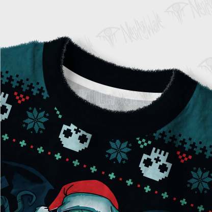 Merry Cthulhumas Women's Cropped Ugly Sweatshirt