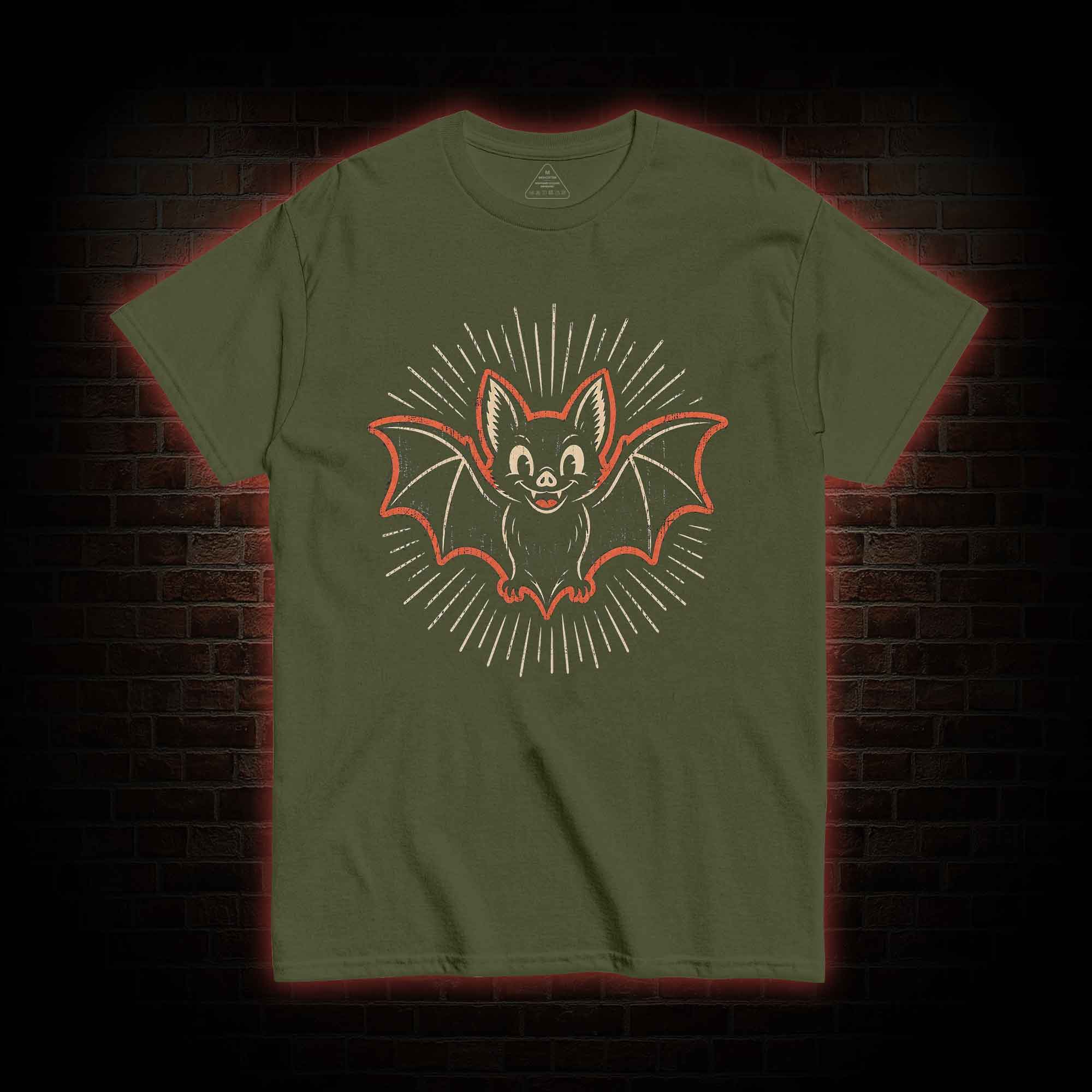 Vintage Cartoon Spooky Bat T-shirt