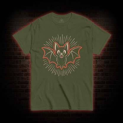 Vintage Cartoon Spooky Bat T-shirt