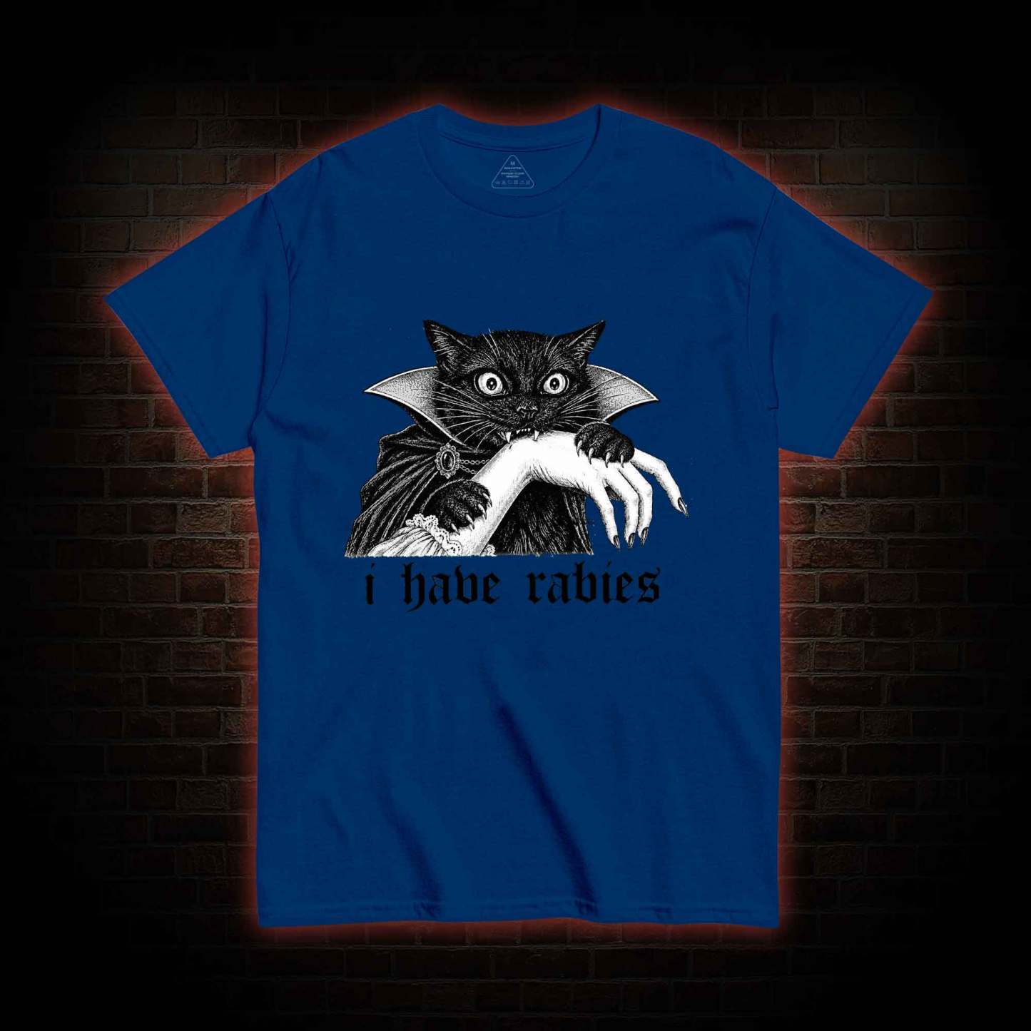 I Have Rabies Vampire Cat T-shirt