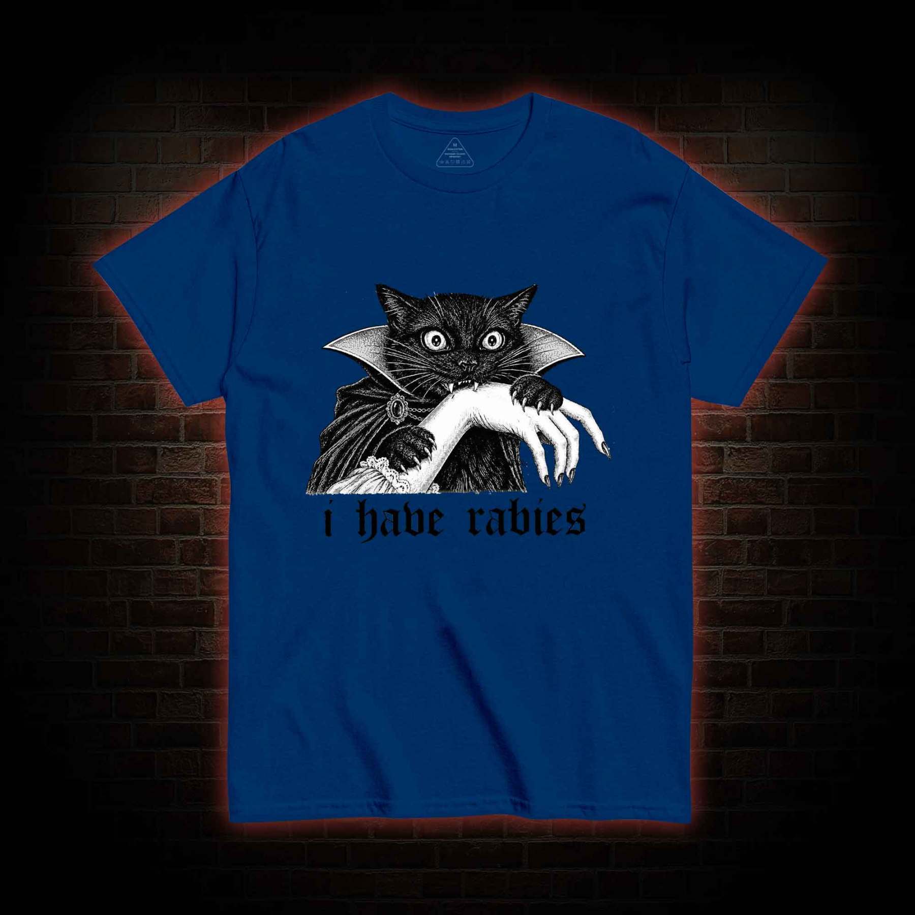 I Have Rabies Vampire Cat T-shirt