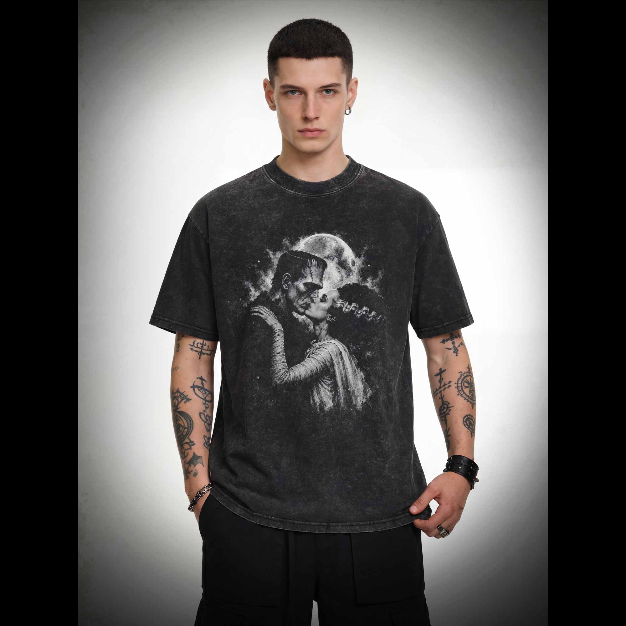 Eternal Gothic Love Washed T-shirt