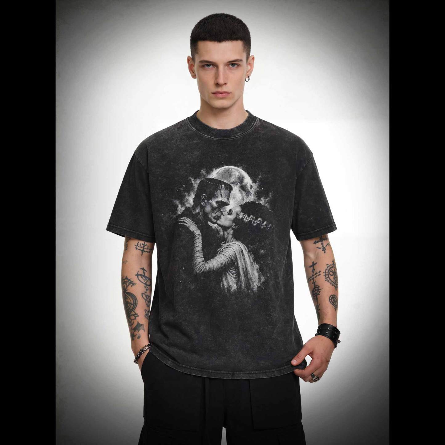 Eternal Gothic Love Washed T-shirt