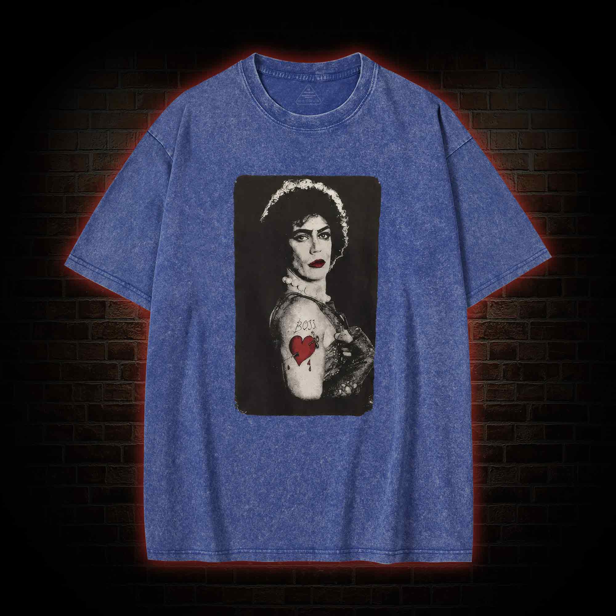 Vintage Boss Heart Tattoo Washed T-shirt